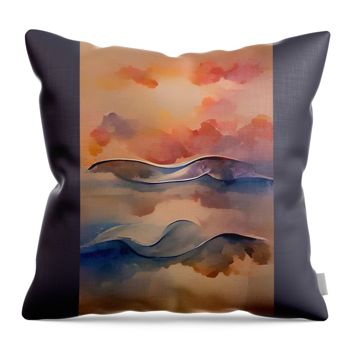  Throw Pillow featuring the digital art Layer Cake by Rod Turner