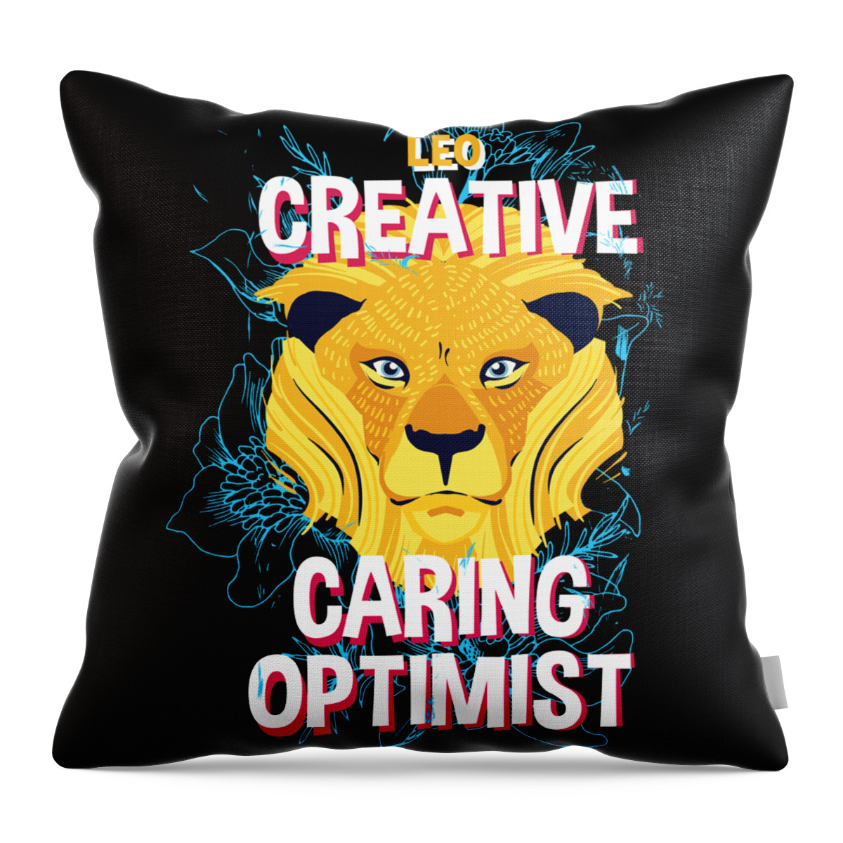 Leo Zodiac Horoscope Lion Spirit Animal Throw Pillow by Jacob Zelazny - 18