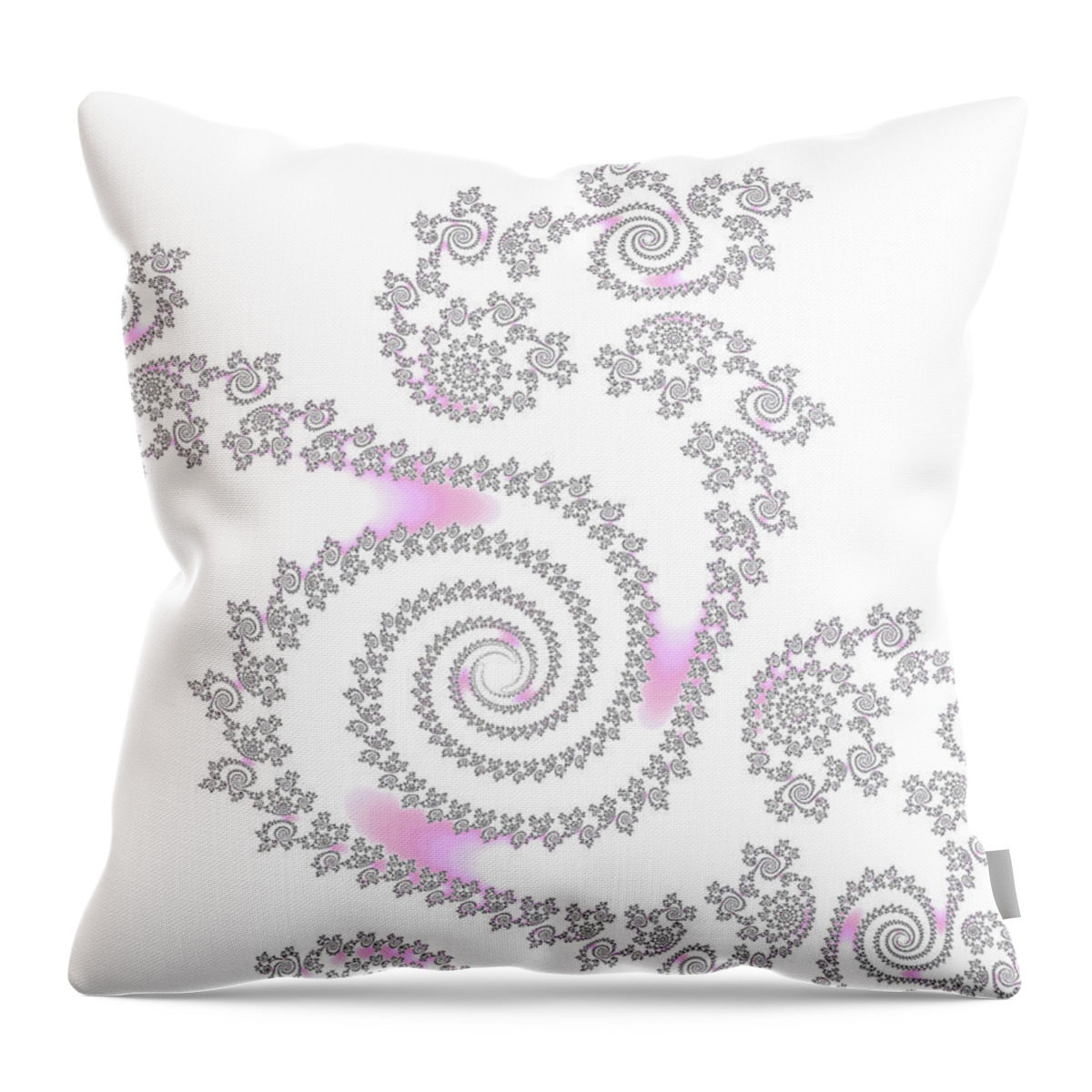 Abstract Throw Pillow featuring the digital art Lets Twist by Manpreet Sokhi