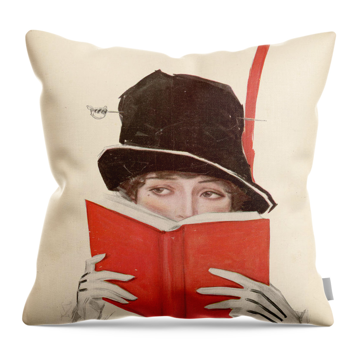 Life Magazine Cover Throw Pillow featuring the mixed media Life Magazine Cover, March 9, 1911 by Henry Hutt