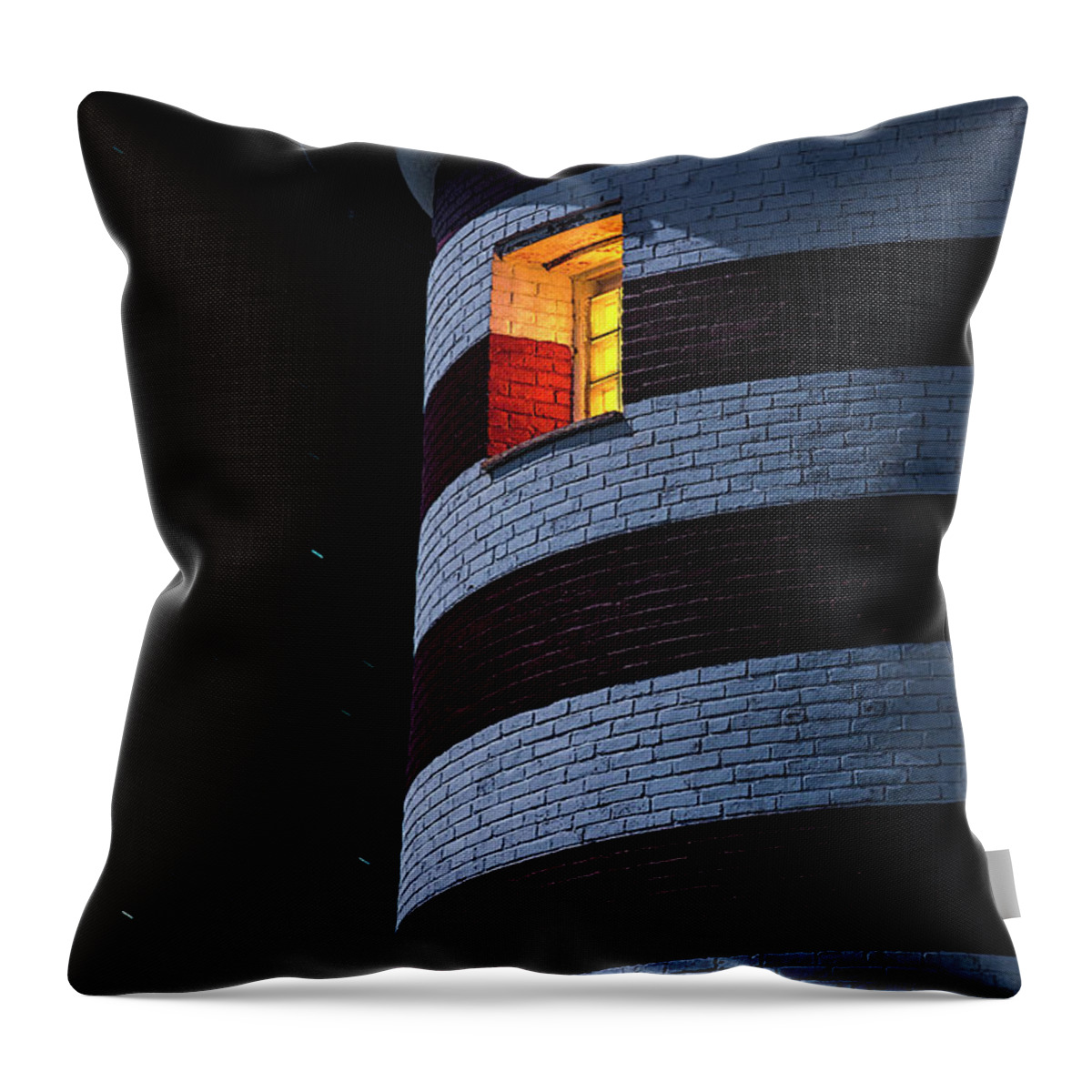 Lighthouse Throw Pillow featuring the photograph Light From Within by Marty Saccone