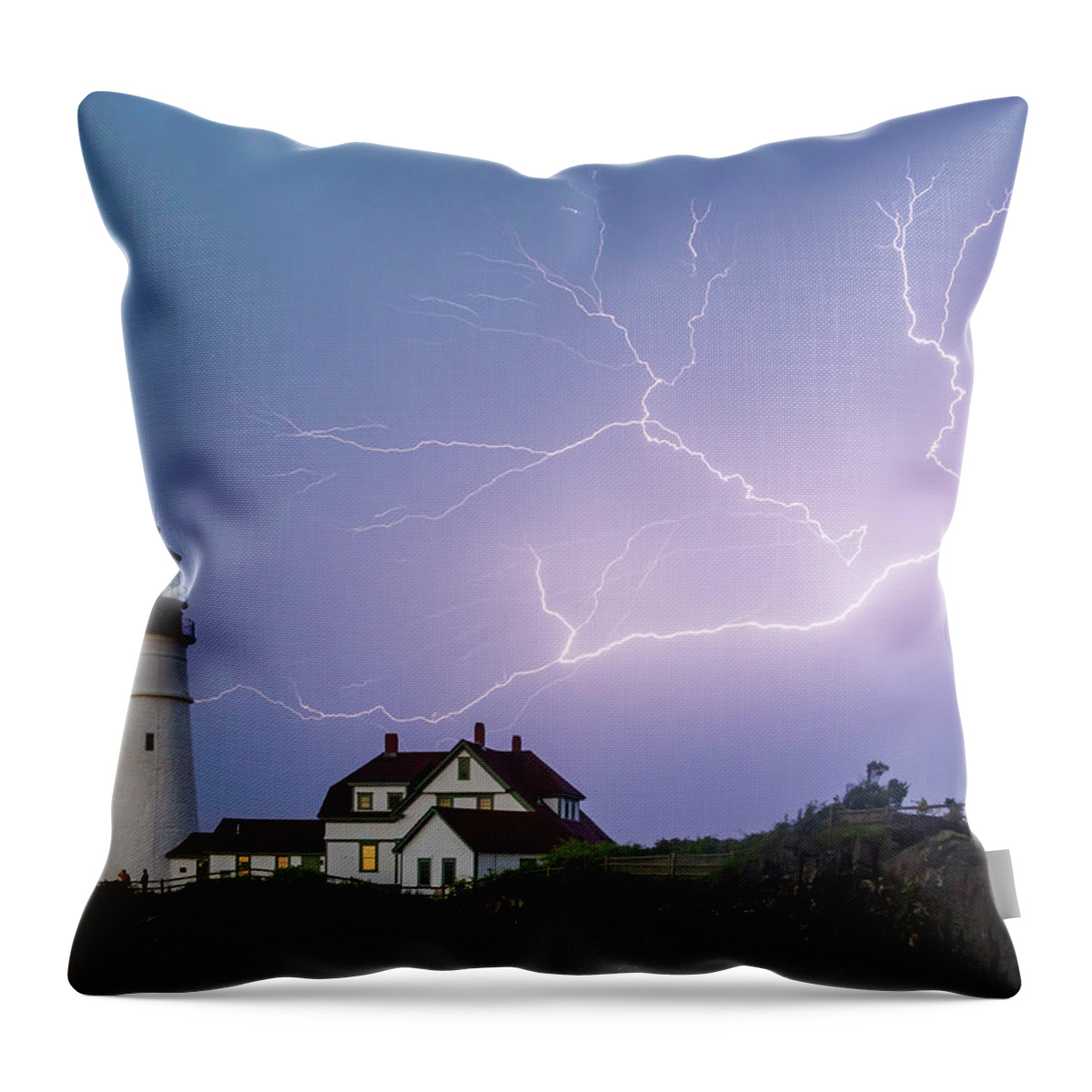 Lightning Throw Pillow featuring the photograph Lightning by Darryl Hendricks