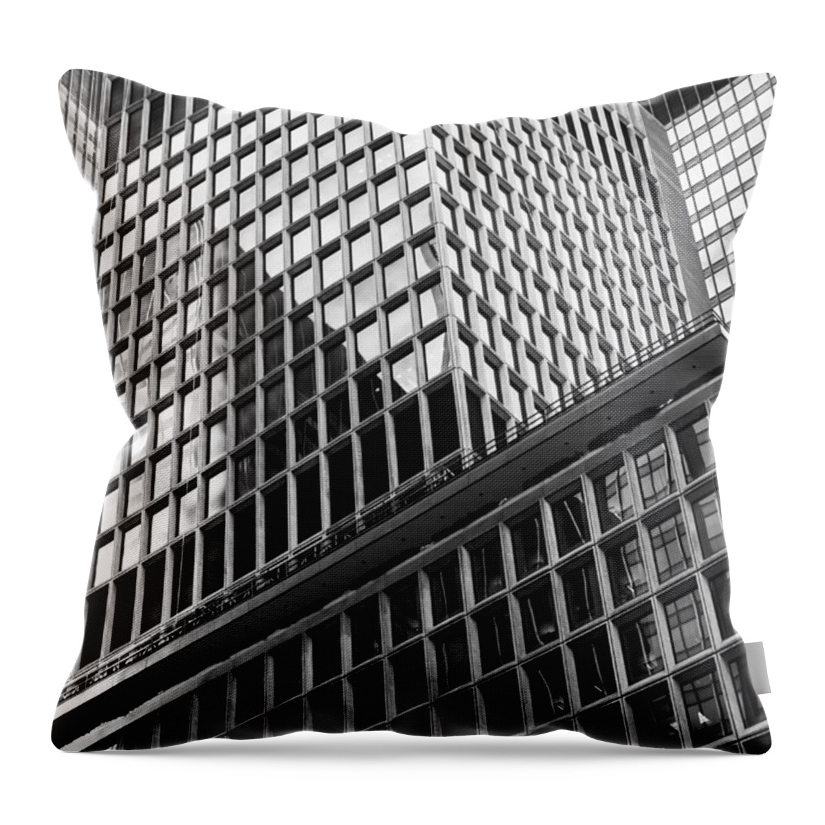 Architecture Throw Pillow featuring the photograph Lines and Angles by Moira Law