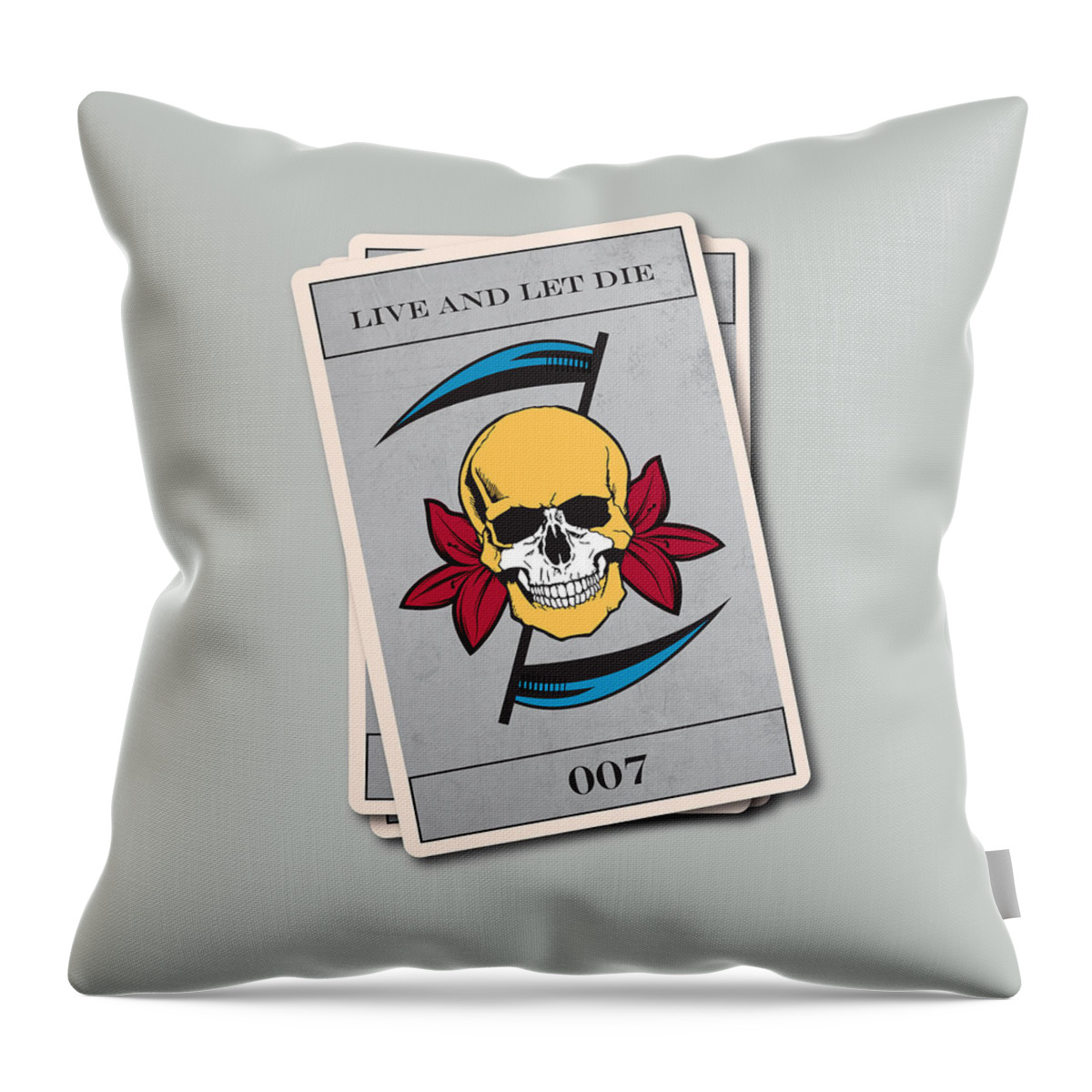 Live And Let Die Throw Pillow featuring the digital art Live and Let Die - Alternative Movie Poster by Movie Poster Boy