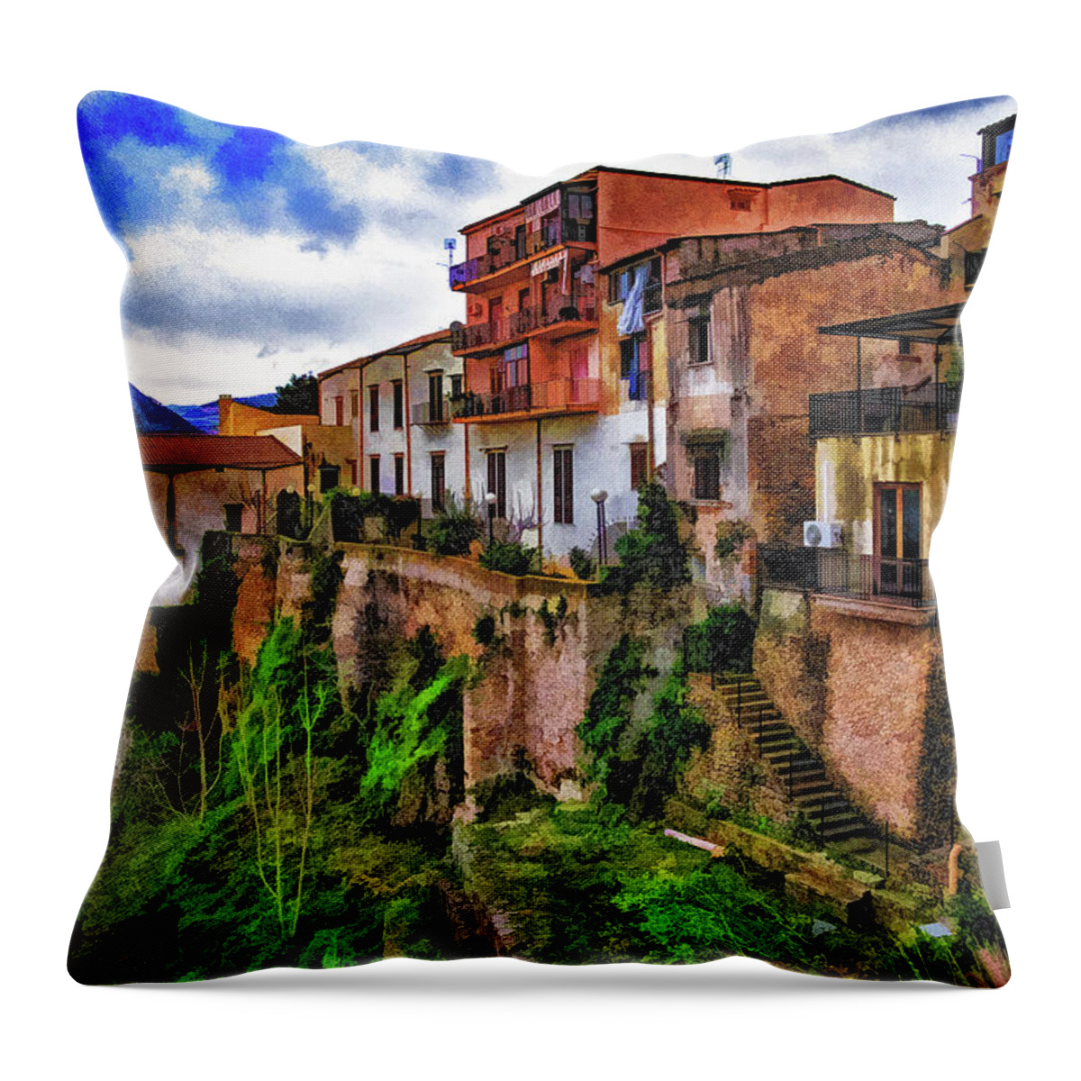 2019 Throw Pillow featuring the photograph Living on the Edge by Monroe Payne
