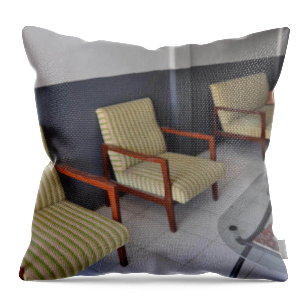 Chairs Throw Pillow featuring the photograph Living Room by Hilmi Abdul Azis Firmansyah