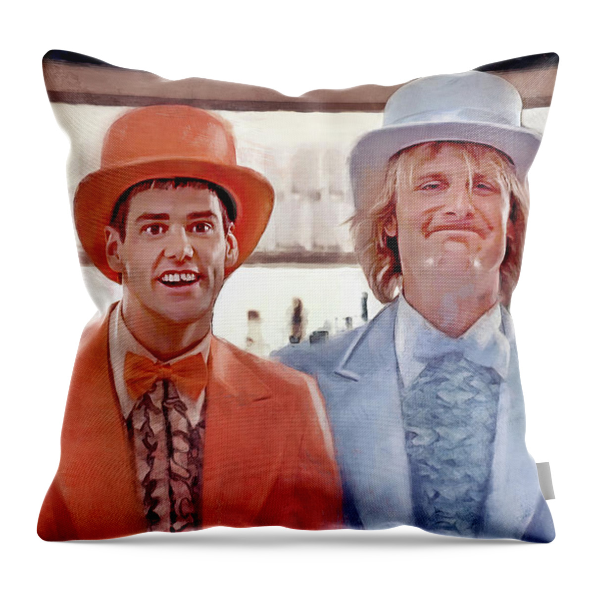 Llloyd and Harry In Tuxedo Suits From Dumb and Dumber Throw Pillow by  Joseph Oland - Pixels