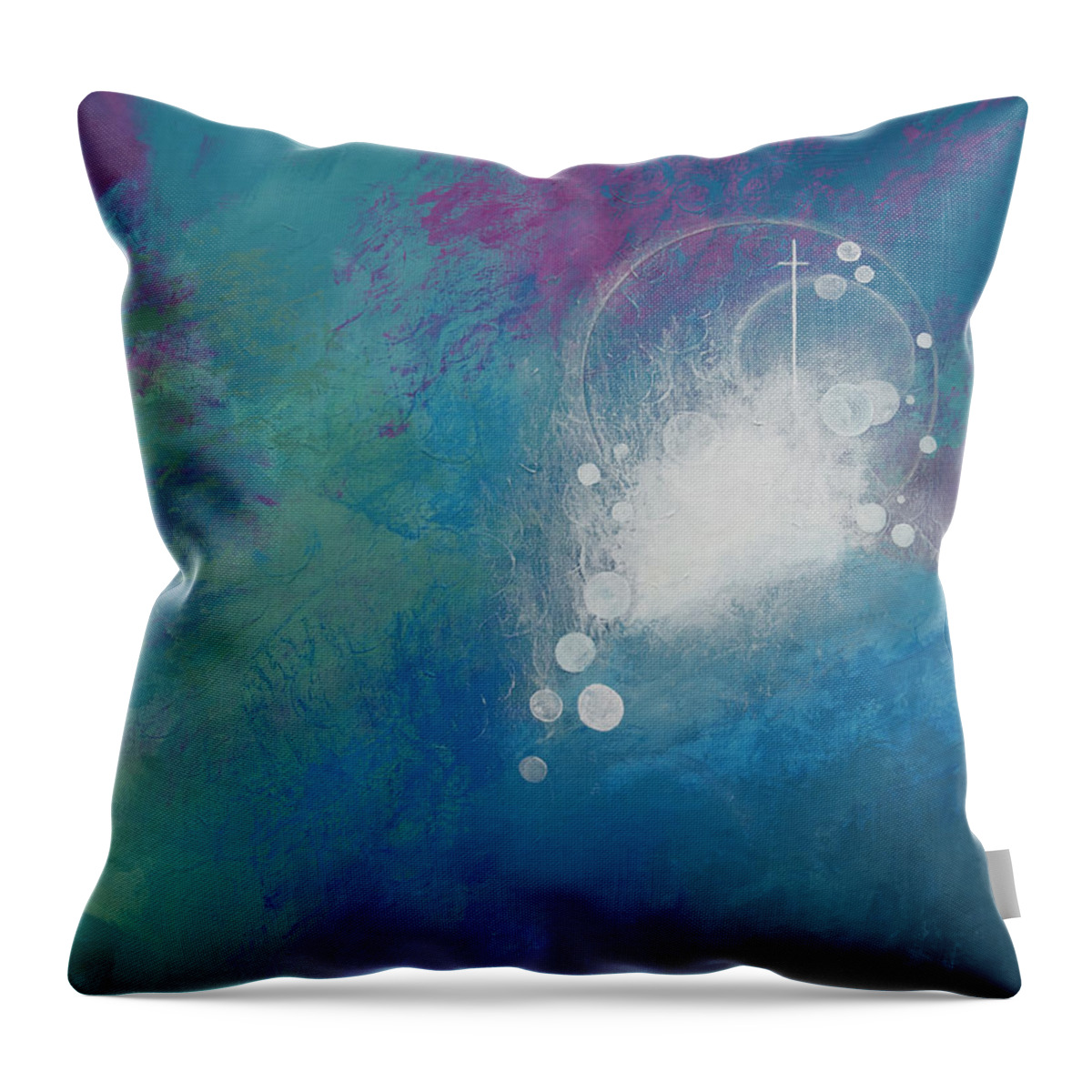 Holy Spirit Throw Pillow featuring the painting Look Up by Linda Bailey