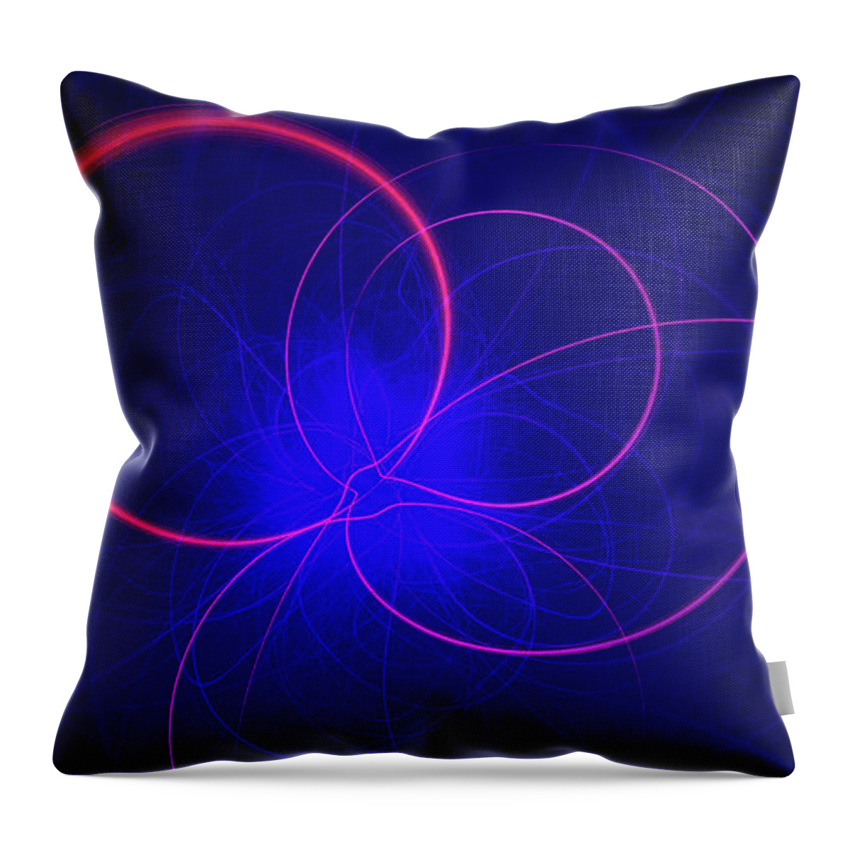 Rick Drent Throw Pillow featuring the digital art Loop by Rick Drent