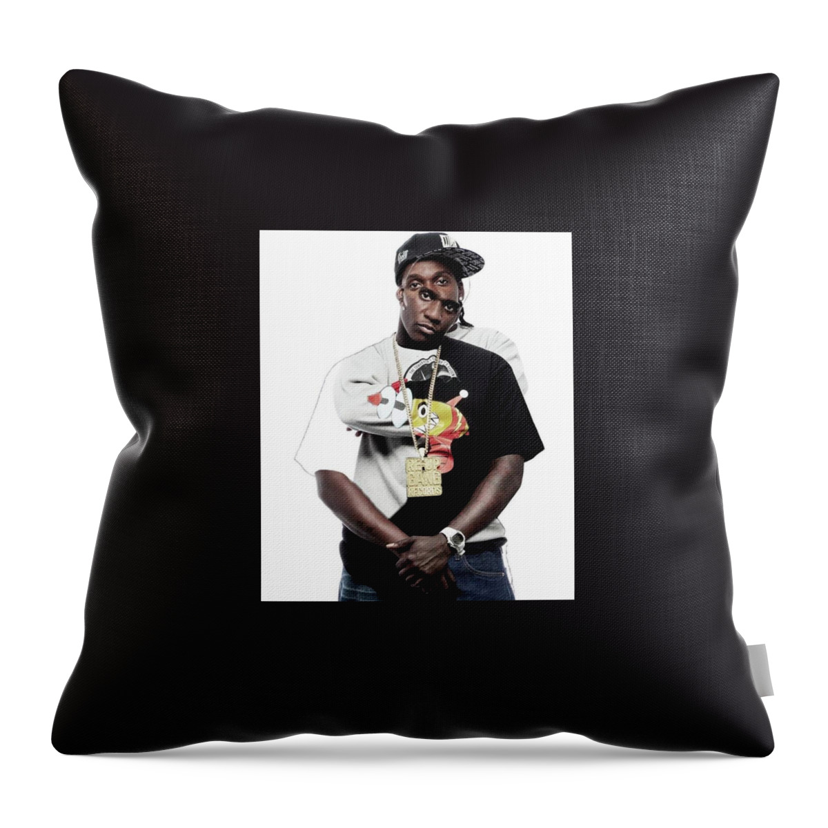 Hiphop Throw Pillow featuring the digital art Lord Willin by Corey Wynn