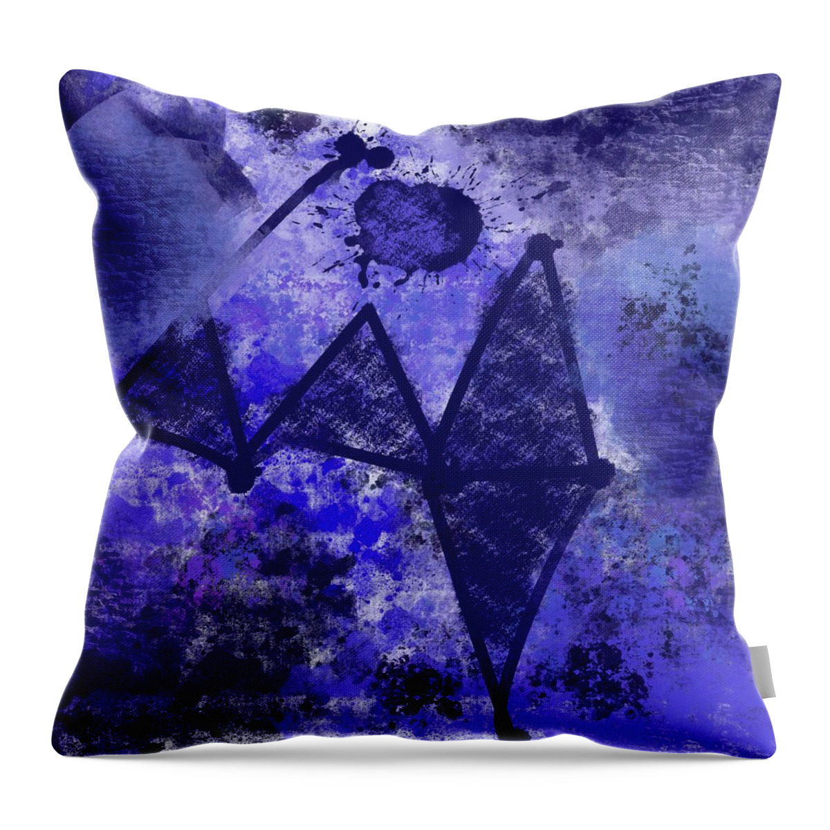 Lost Hypotenuse Throw Pillow featuring the digital art Lost Hypotenuse by Ruth Harrigan