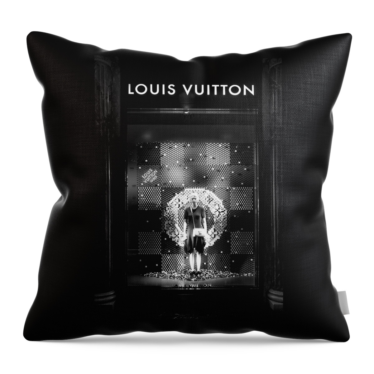 Louis Vuitton At Caesars Throw Pillow by Ricky Barnard - Pixels
