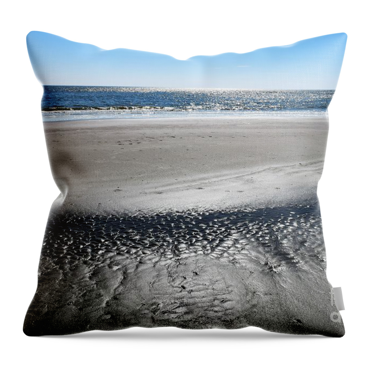  Throw Pillow featuring the photograph Low Tide Sunset by Victor Thomason