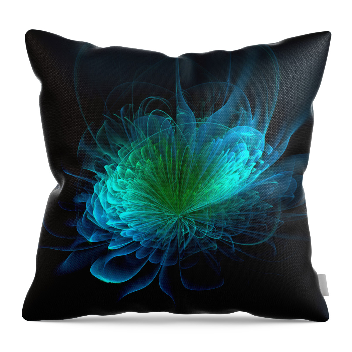  Throw Pillow featuring the digital art The Rose #3 by Mary Ann Benoit