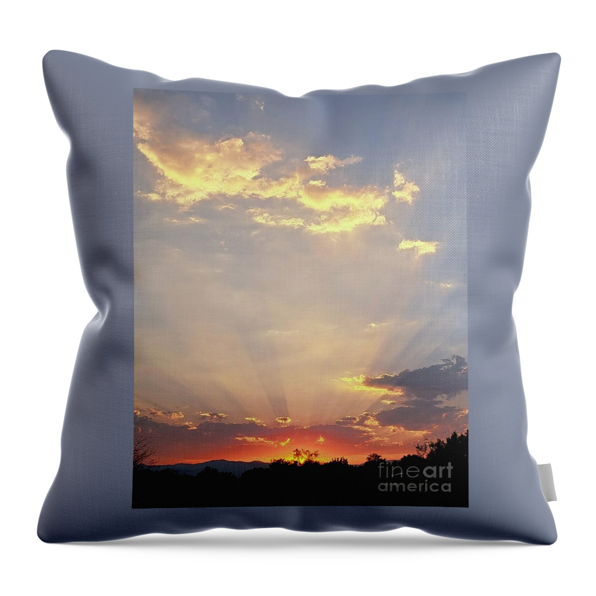 Sunset Throw Pillow featuring the photograph Majestic Sunset Colorado by Marlene Besso