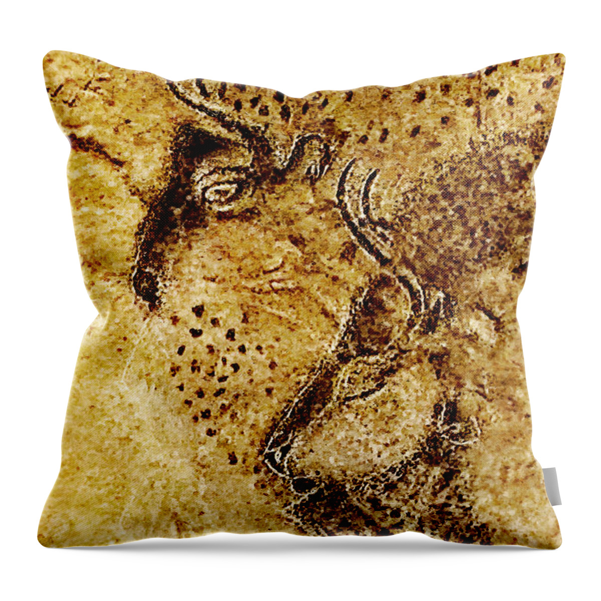 Bison Throw Pillow featuring the photograph Marsoulas - Two Bison by Weston Westmoreland