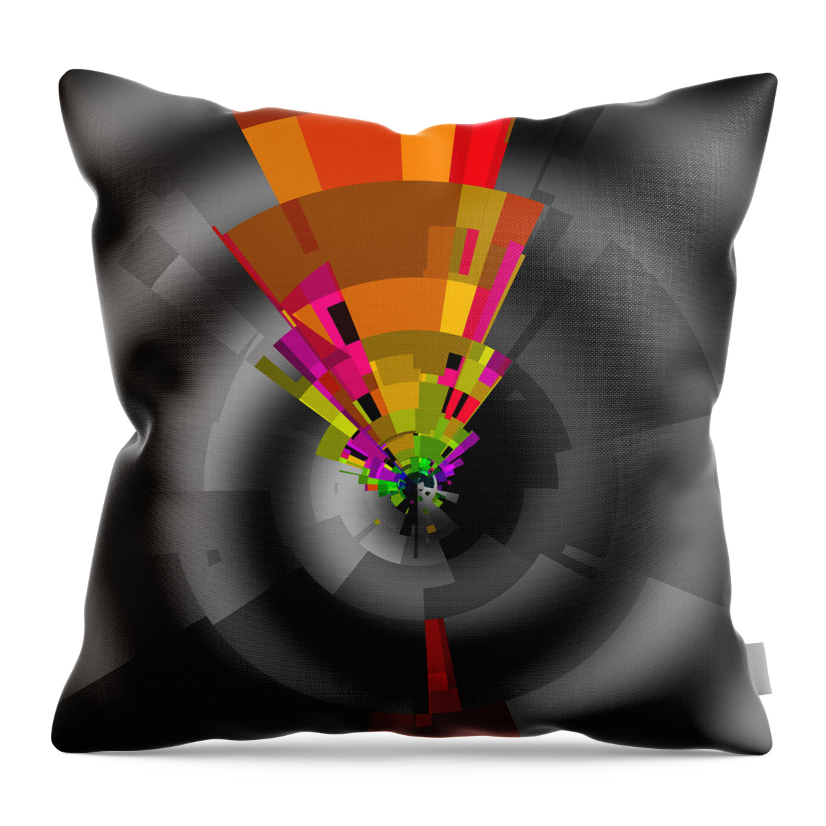 Abstract Throw Pillow featuring the digital art Mcconitive by Andrew Kotlinski