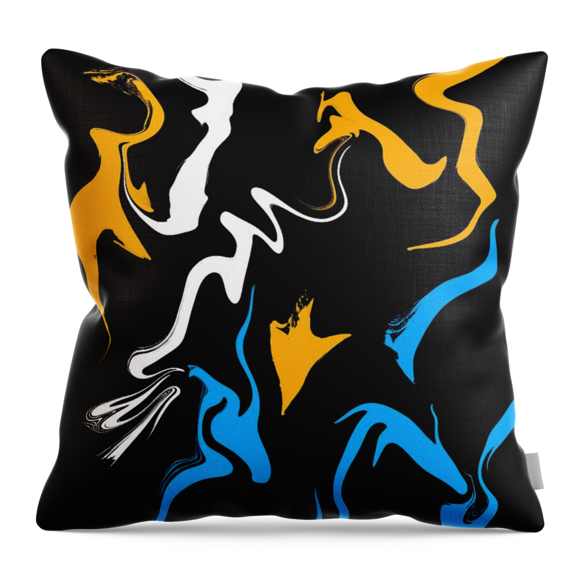  Throw Pillow featuring the digital art Mountain Man by Michelle Hoffmann