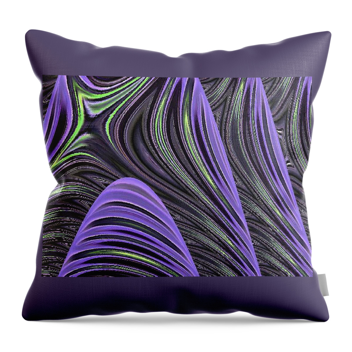 Abstract Throw Pillow featuring the digital art Mountains Abstract by Ronald Mills