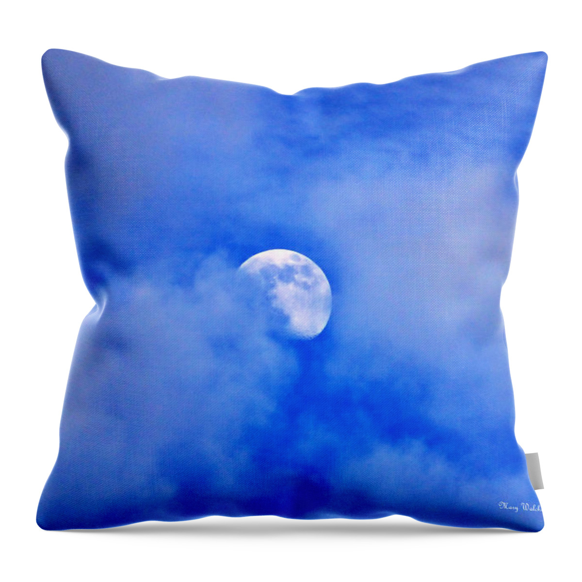 Moon Throw Pillow featuring the photograph Mysterious Moon by Mary Walchuck