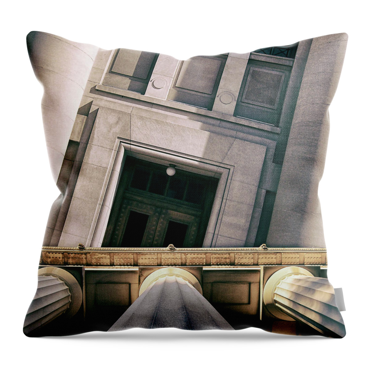 Neo Classical Throw Pillow featuring the digital art Neo Classical Collage by Phil Perkins