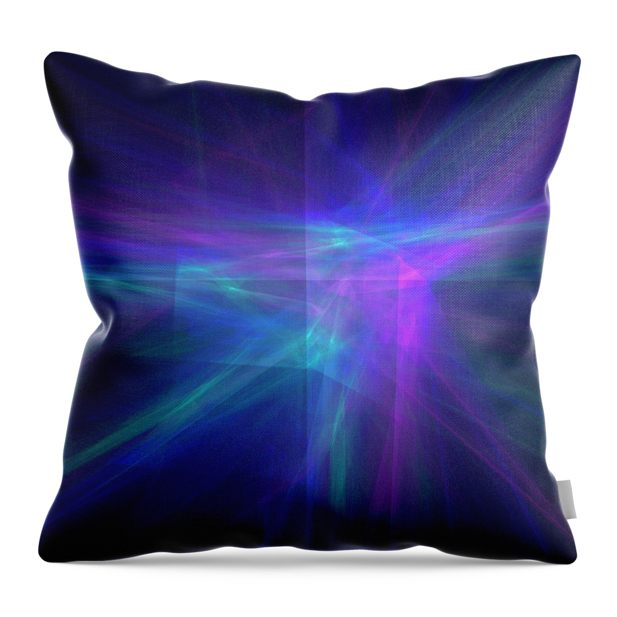 Rick Drent Throw Pillow featuring the digital art Neon by Rick Drent