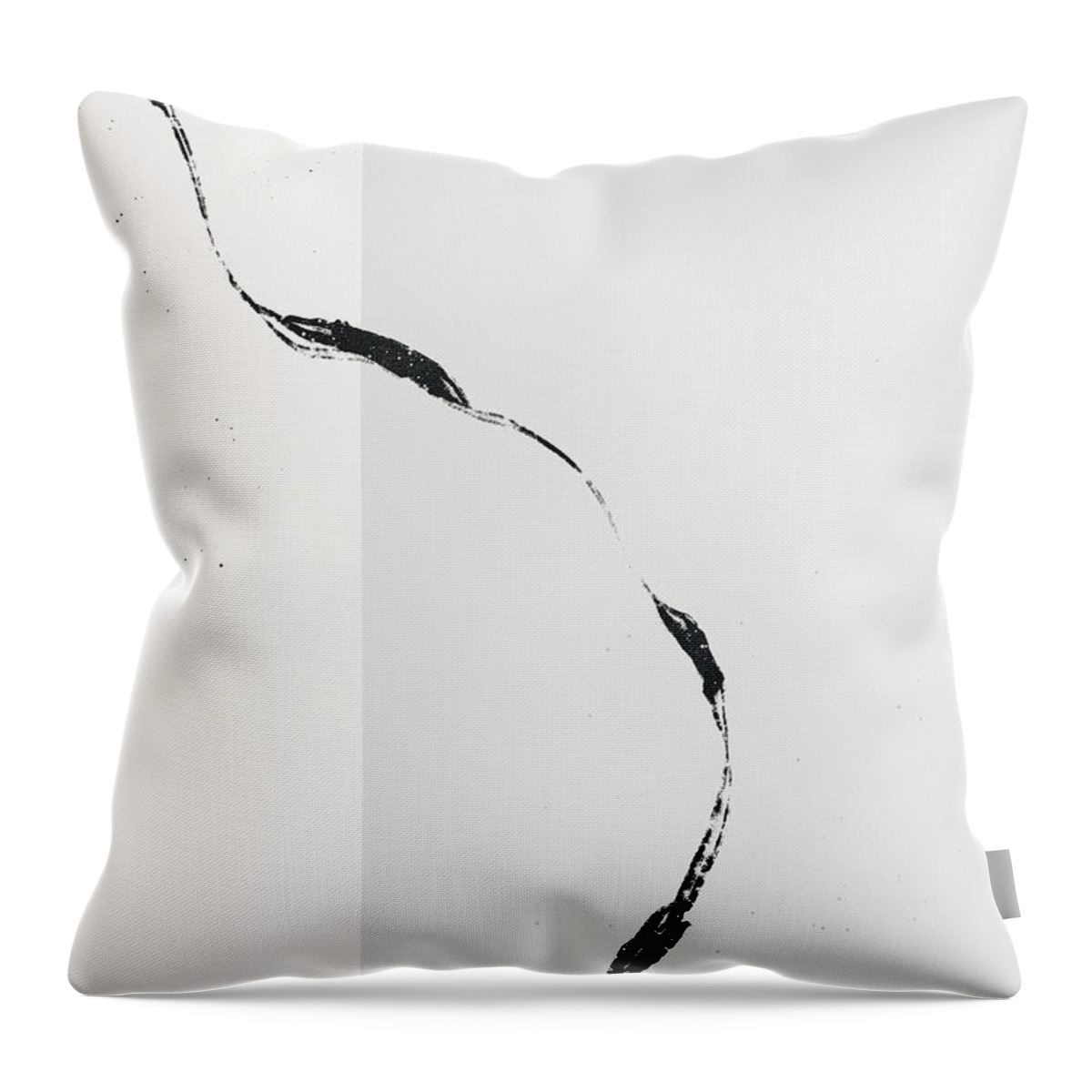 Neutral Soft Beige and White Minimalist Abstract Throw Pillow by
