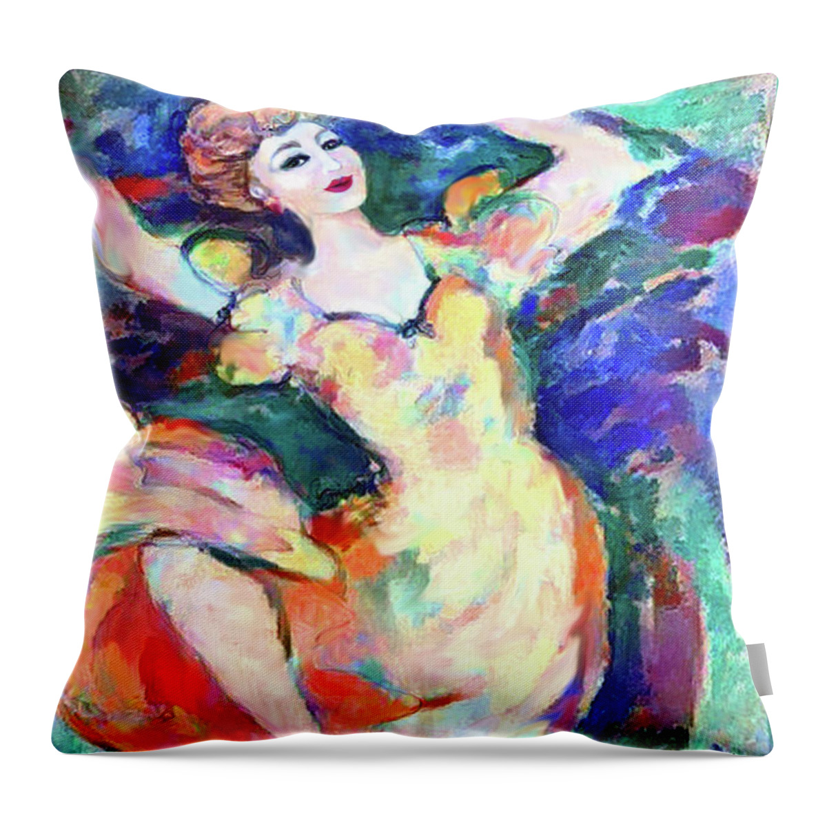 Figurative Art Throw Pillow featuring the digital art New Dancing Shoes 02 by Stacey Mayer