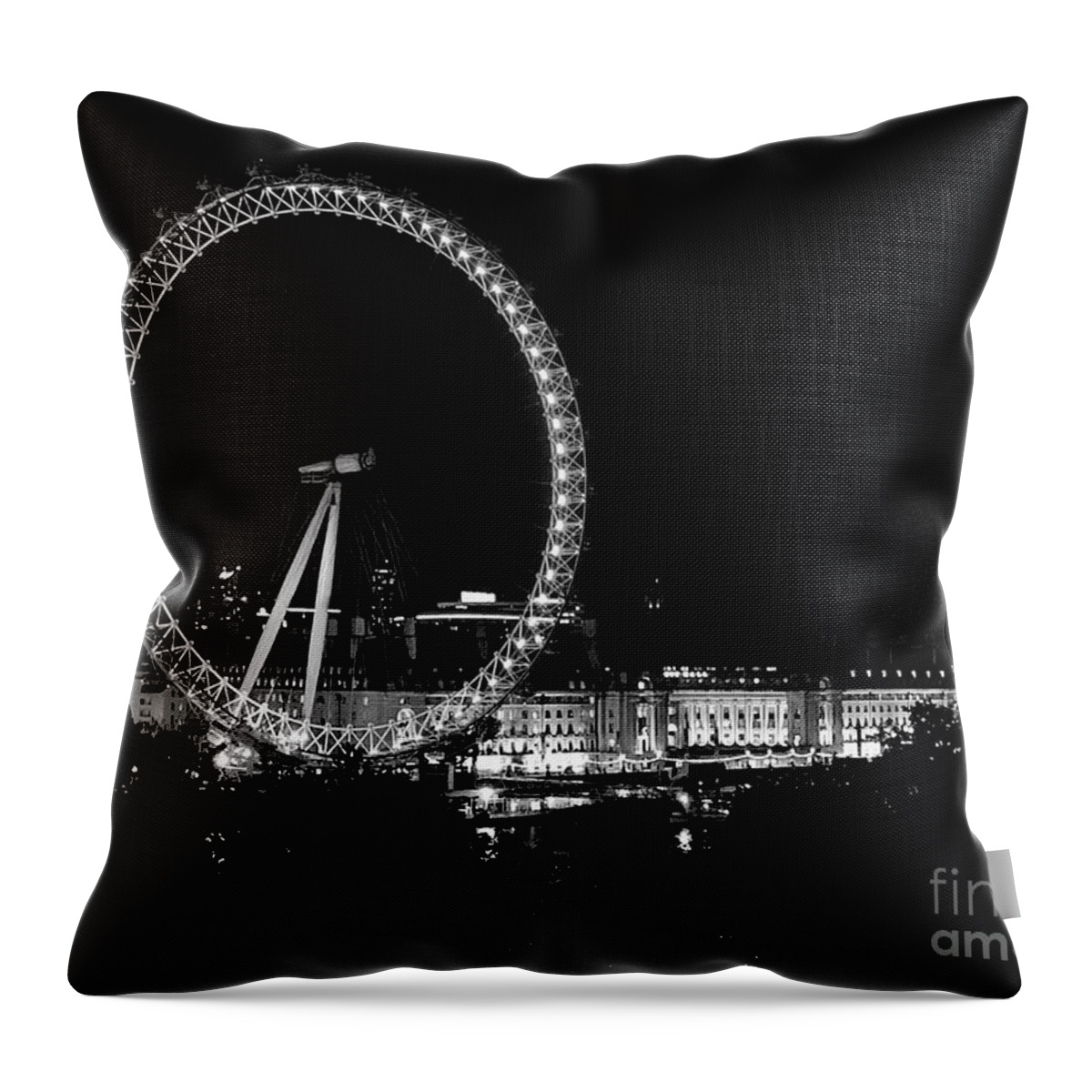 Throw Pillow featuring the photograph Night Eye by Dennis Richardson