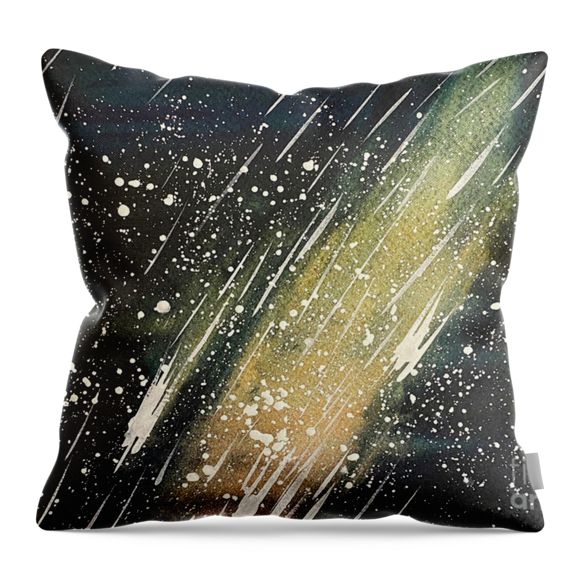 Stars Throw Pillow featuring the painting Night Sky by Lisa Neuman