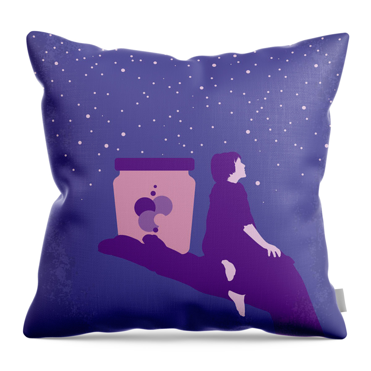 The Bfg Throw Pillow featuring the digital art No1242 My The BFG minimal movie poster by Chungkong Art
