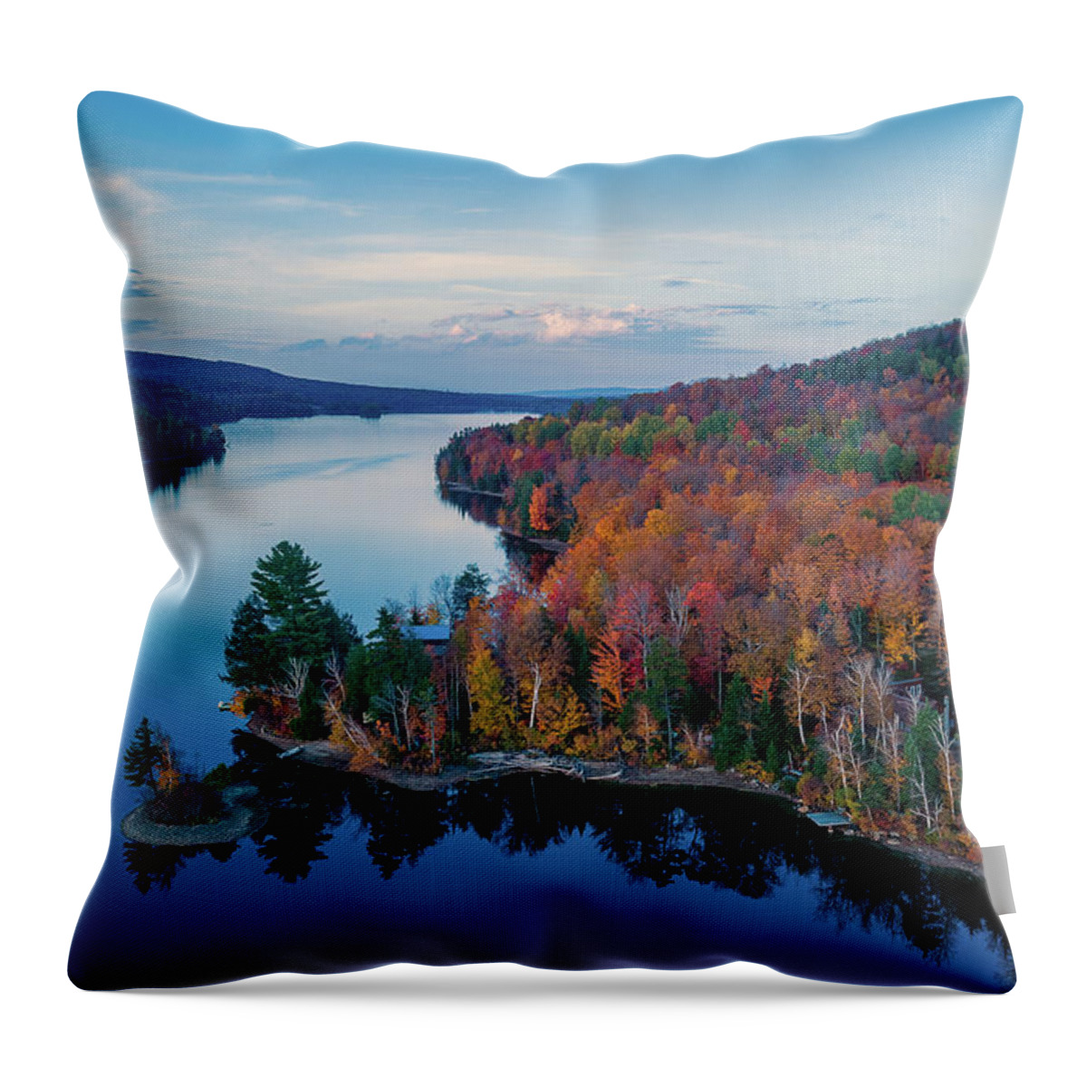Norton Pond Throw Pillow featuring the photograph Norton Pond Vermont by John Rowe