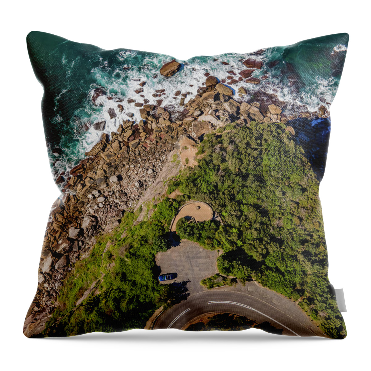 Beach Throw Pillow featuring the photograph Nth Bilgola Headland No 2 by Andre Petrov