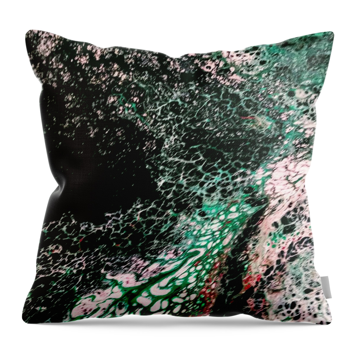 Ocean Throw Pillow featuring the painting Ocean Blast by Anna Adams