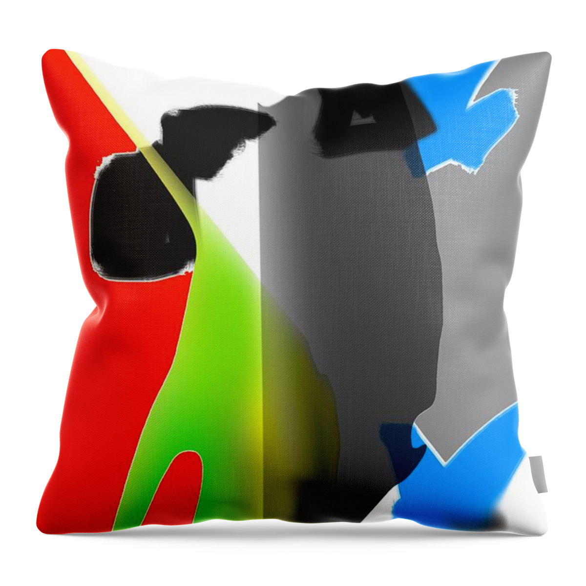 Abstract Art Throw Pillow featuring the digital art Oh Look by Jeremiah Ray