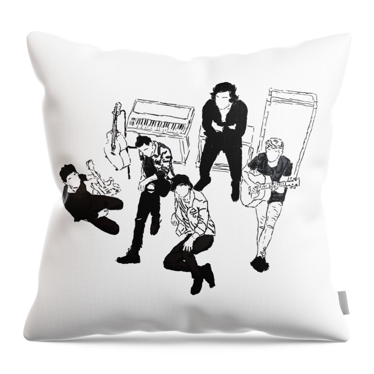 One Direction Throw Pillow by Vaustine Nastiti - Fine Art America