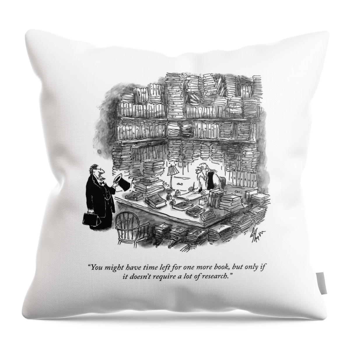 One More Book Throw Pillow