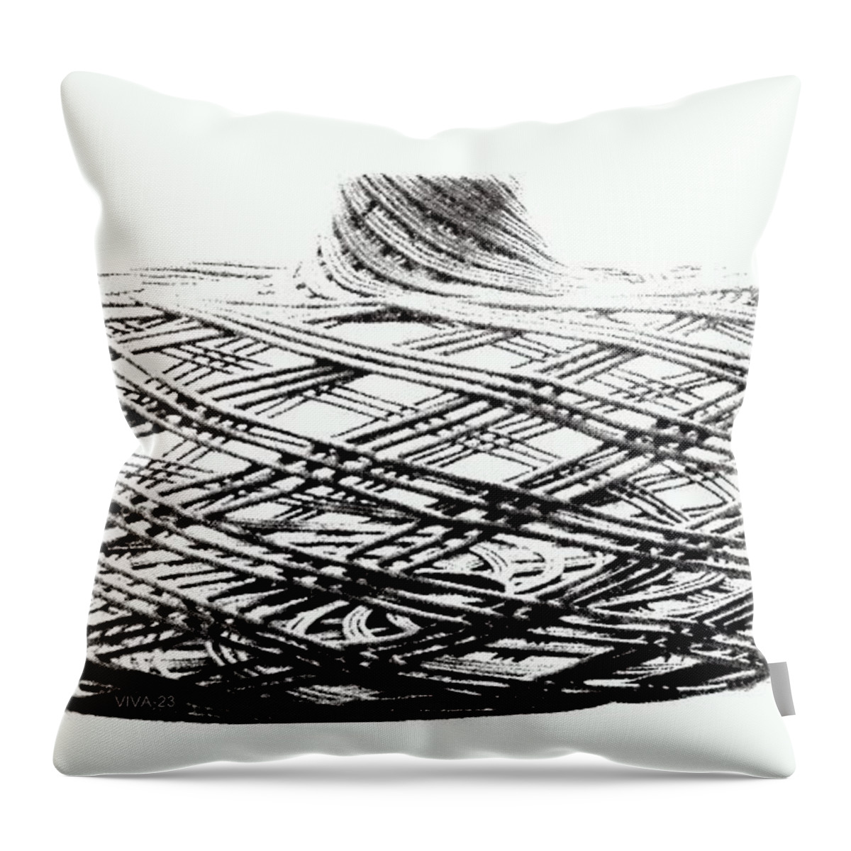 Geometry Throw Pillow featuring the photograph Optical Illusion-geometry by VIVA Anderson