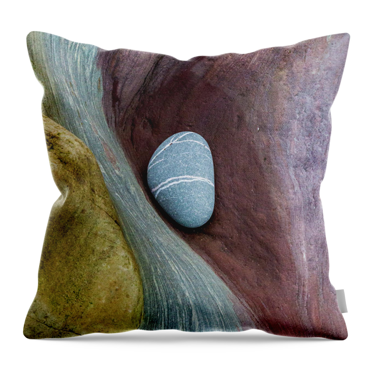 Pebble Throw Pillow featuring the photograph Out of Time by Anita Nicholson