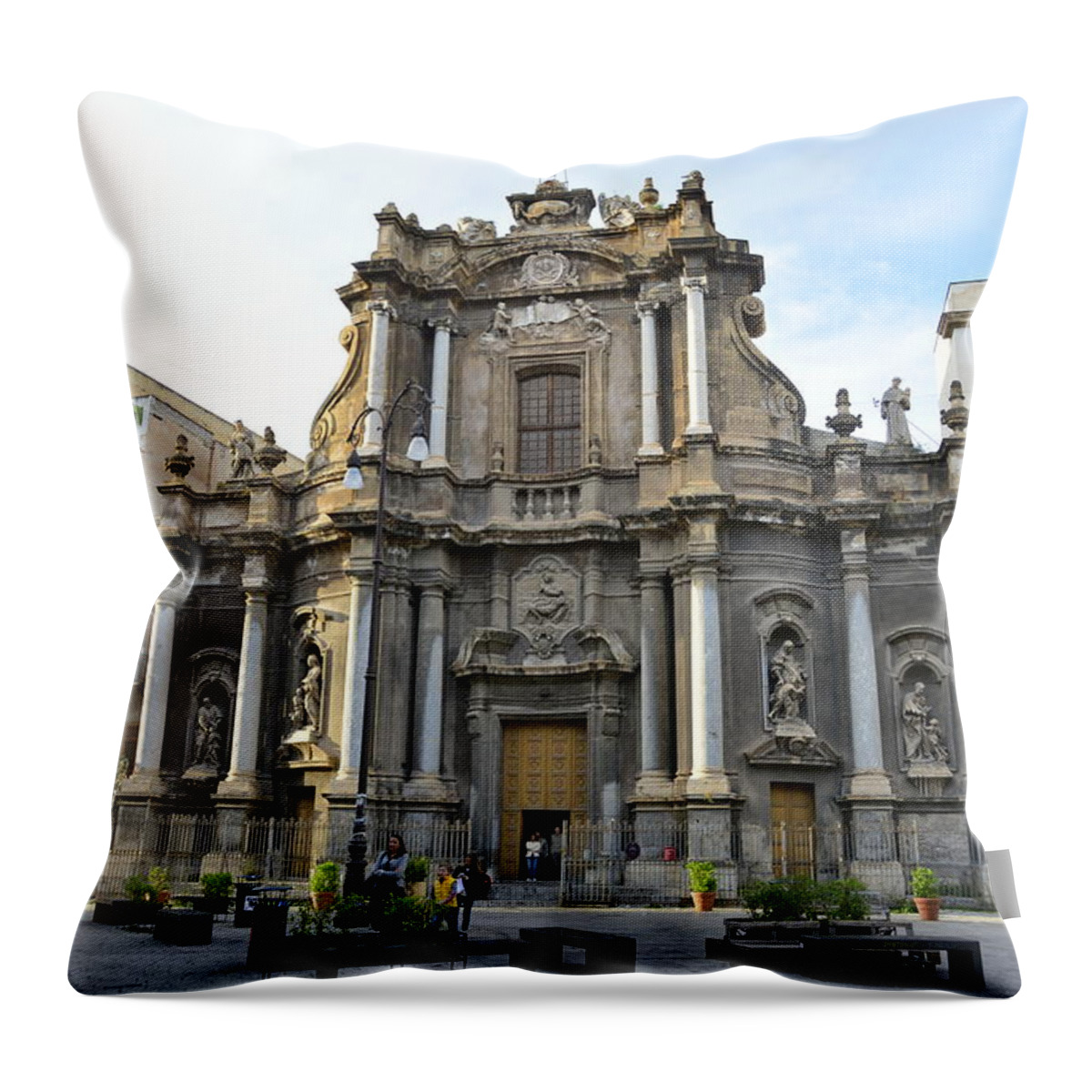 Palermo Throw Pillow featuring the photograph Palermo, Sicily by Regina Muscarella