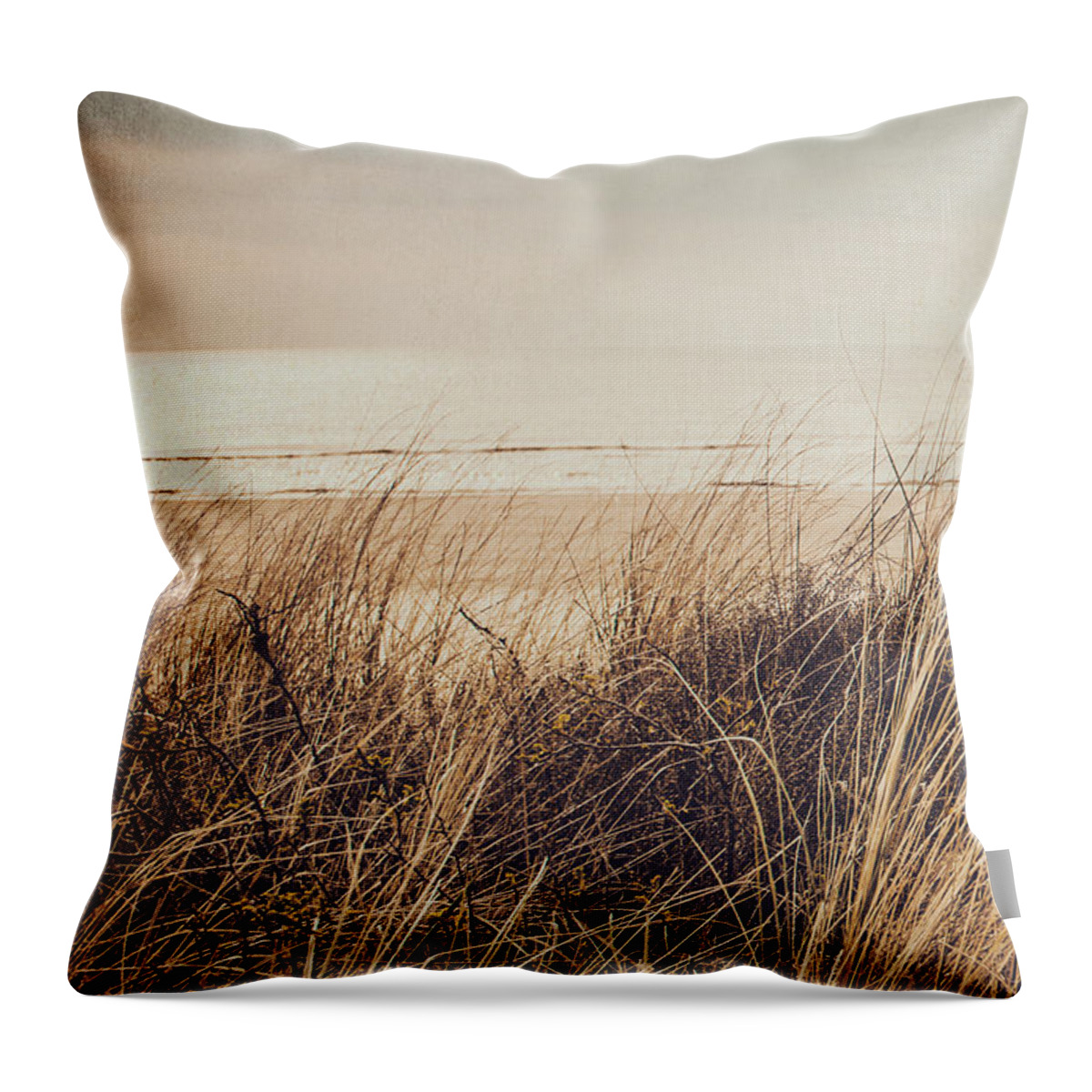 Photography Throw Pillow featuring the photograph Peaceful view by Yasmina Baggili