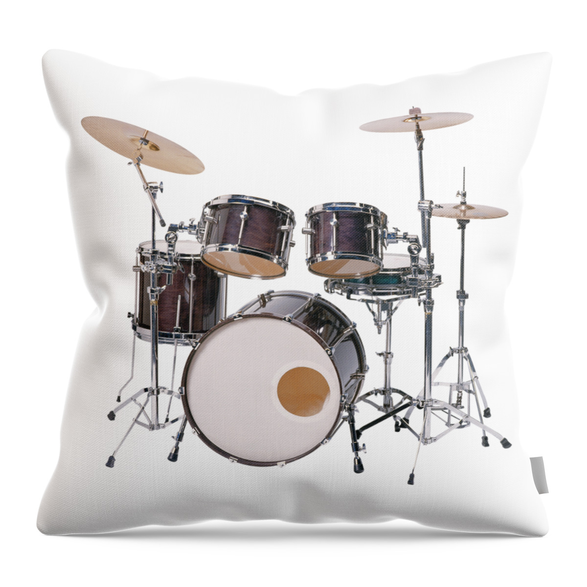 Drums Throw Pillow featuring the photograph Percussion by Nancy Ayanna Wyatt