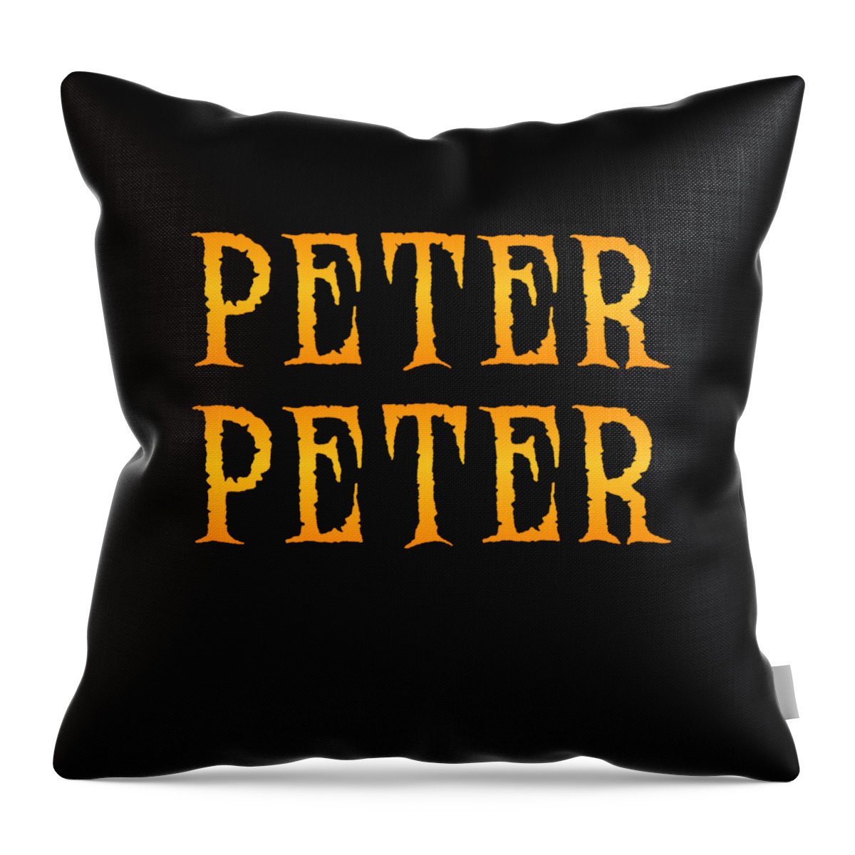 Halloween Throw Pillow featuring the digital art Peter Peter Pumpkin Eater Costume by Flippin Sweet Gear