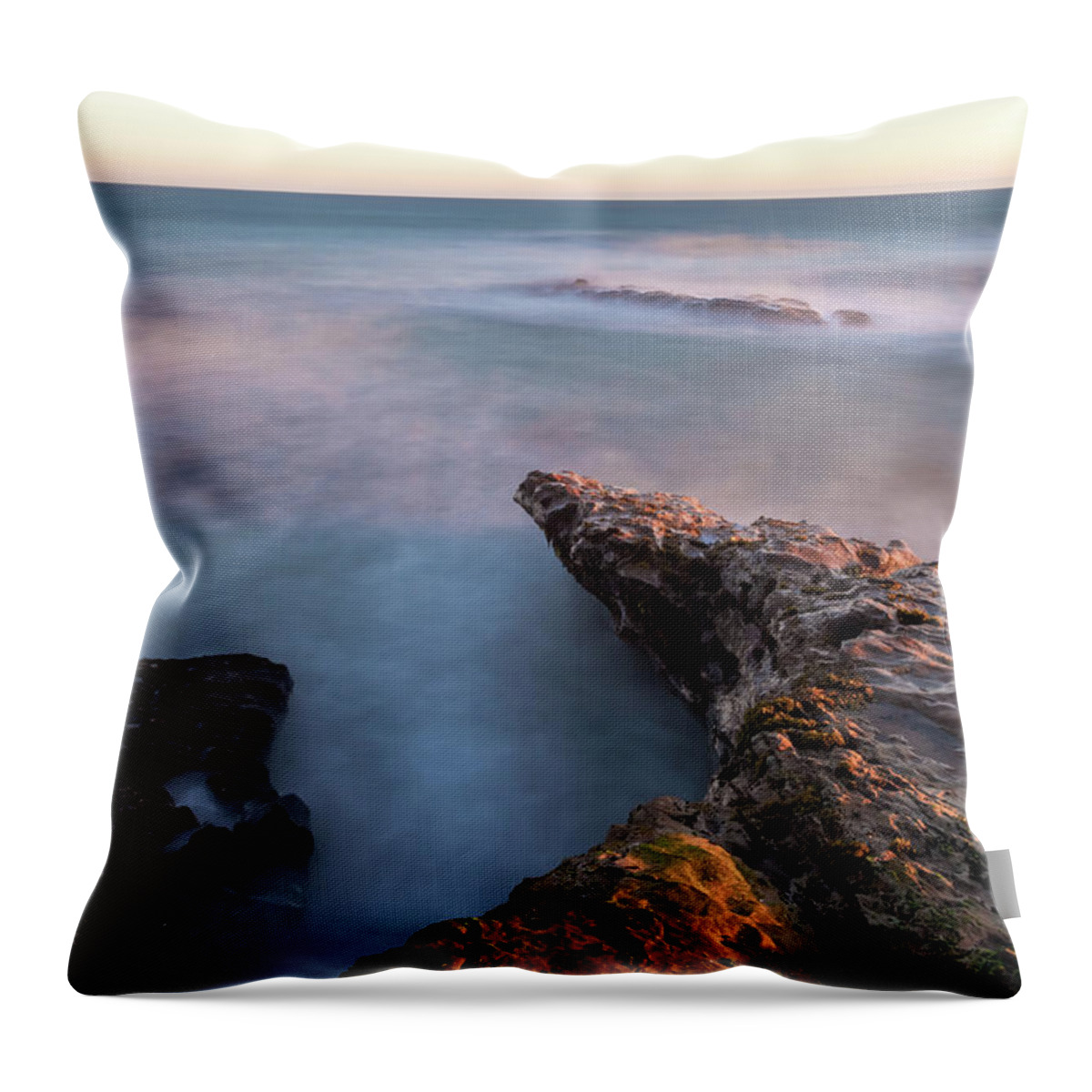 Landscape Throw Pillow featuring the photograph Pointed Rock by Jonathan Nguyen