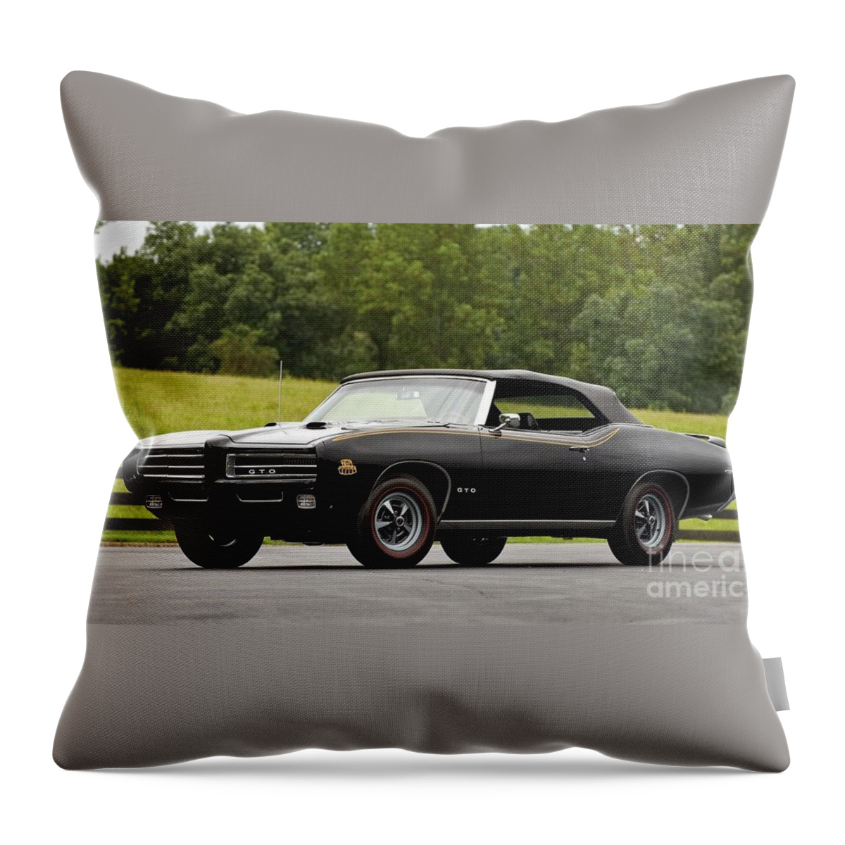 Pontiac Throw Pillow featuring the photograph Pontiac GTO by Action