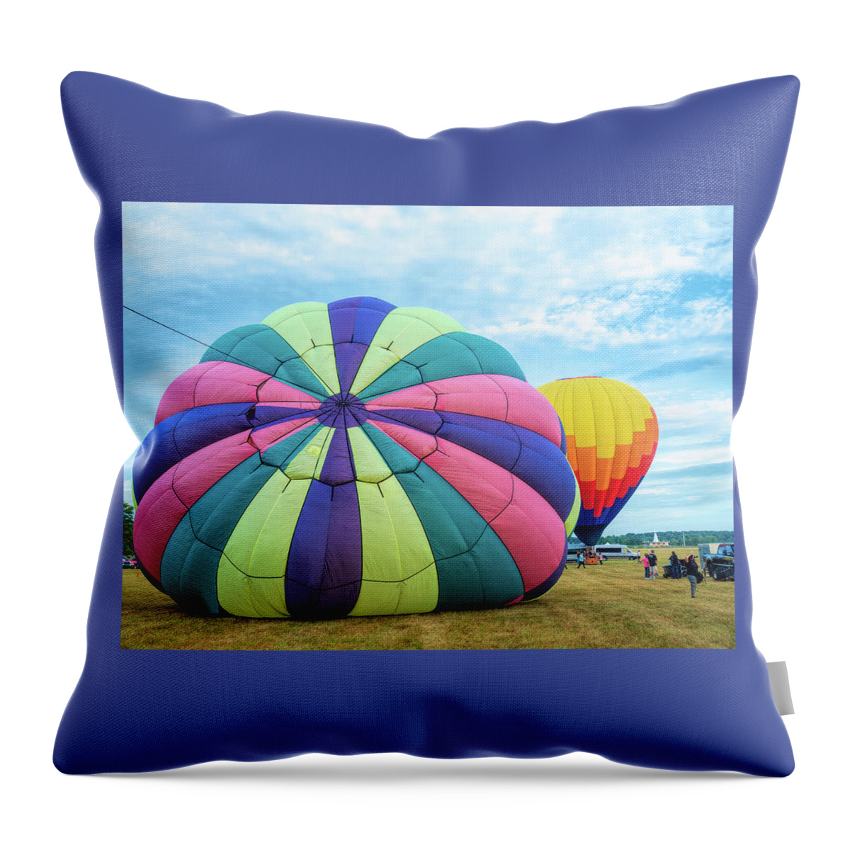 New Jersey Throw Pillow featuring the photograph Preparing for Flight by Kristia Adams
