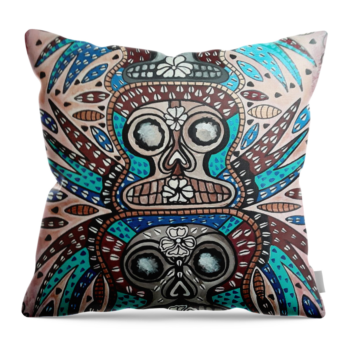 Primitive Throw Pillow by Vickie Christopher - Pixels