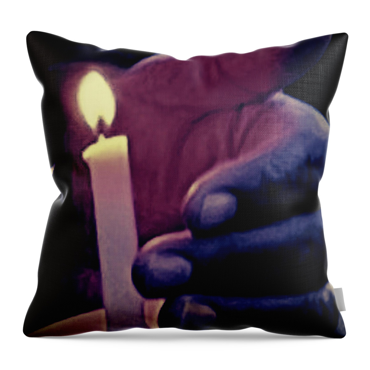 Candle Throw Pillow featuring the photograph Prince 2 by Lee Darnell