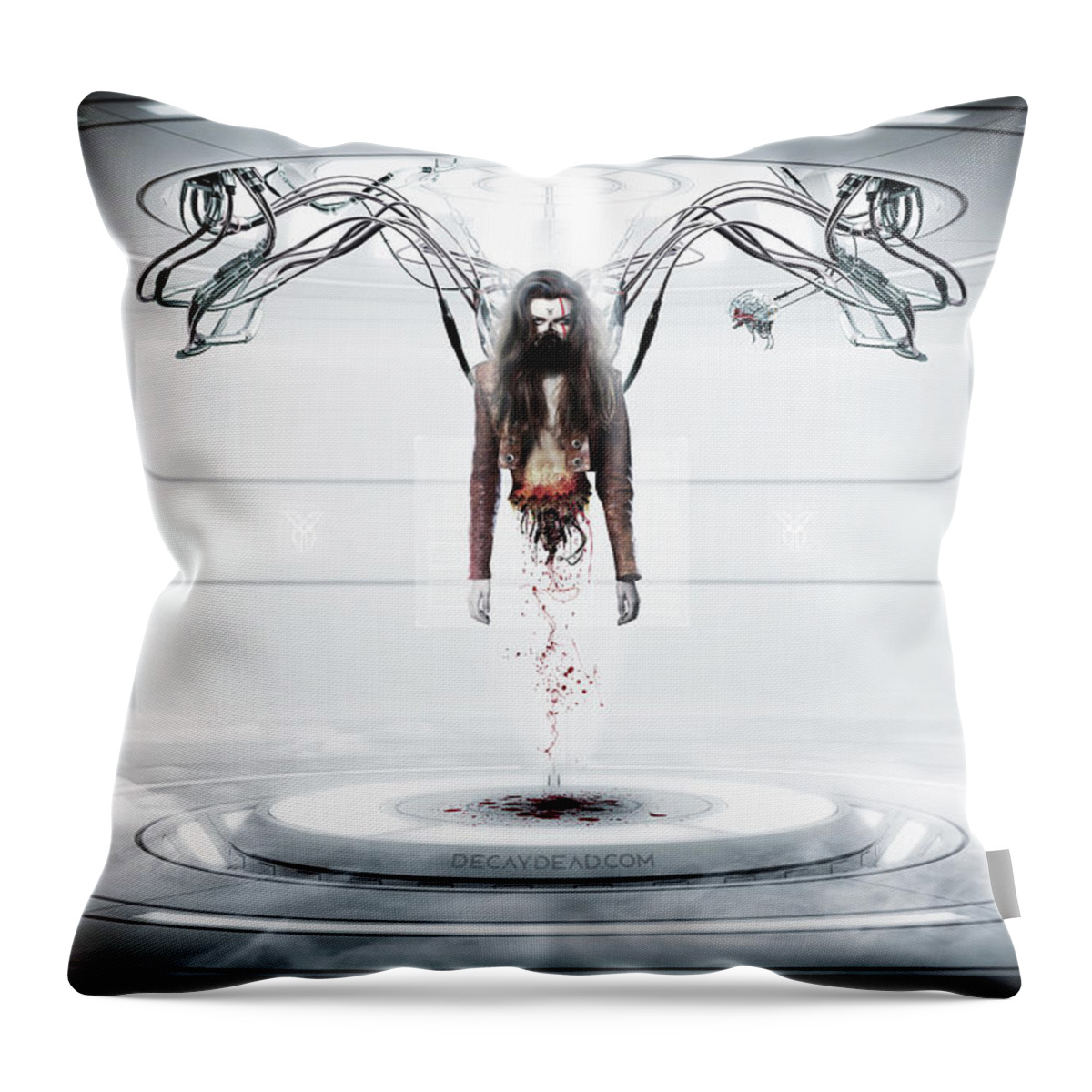 Argus Dorian Throw Pillow featuring the digital art Project Argotica by Argus Dorian