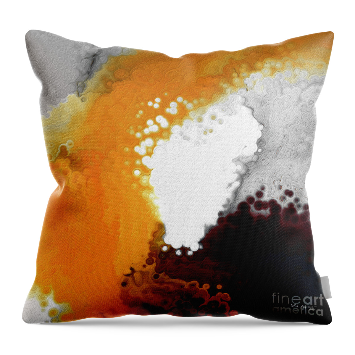 Red Throw Pillow featuring the painting Psalm 139 14. Fearfully And Wonderfully Made. by Mark Lawrence